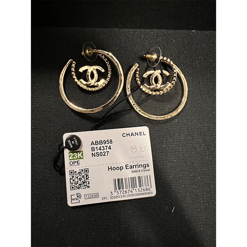 未使用 Chanel/香奈儿 澳海贝/vp折扣大耳环