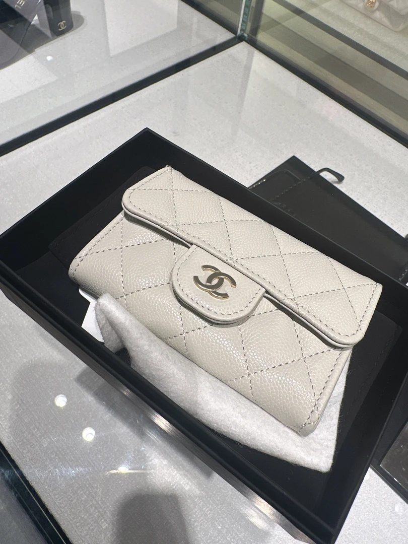 全新未使用 Chanel/香奈儿 24s灰色卡包
