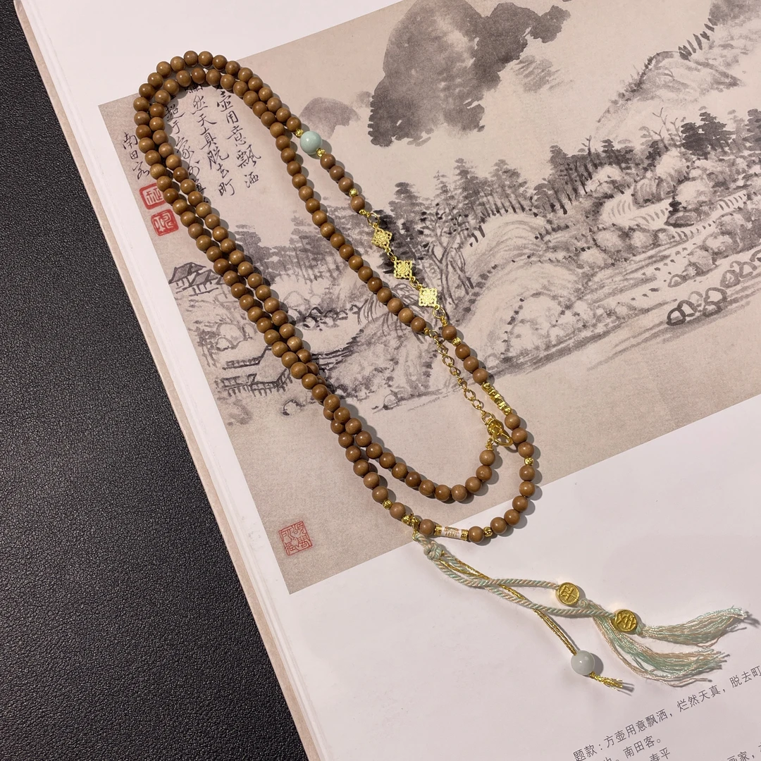 【云上雅岚】无恙 | 老山檀项链4mm-C3585-多样性发一件