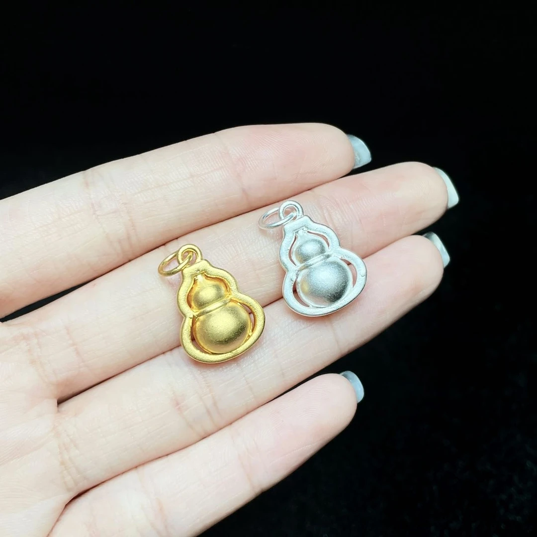 吊坠足银 【小宝珠宝】8 T4301-足银葫芦吊坠-18.5x13x9mm