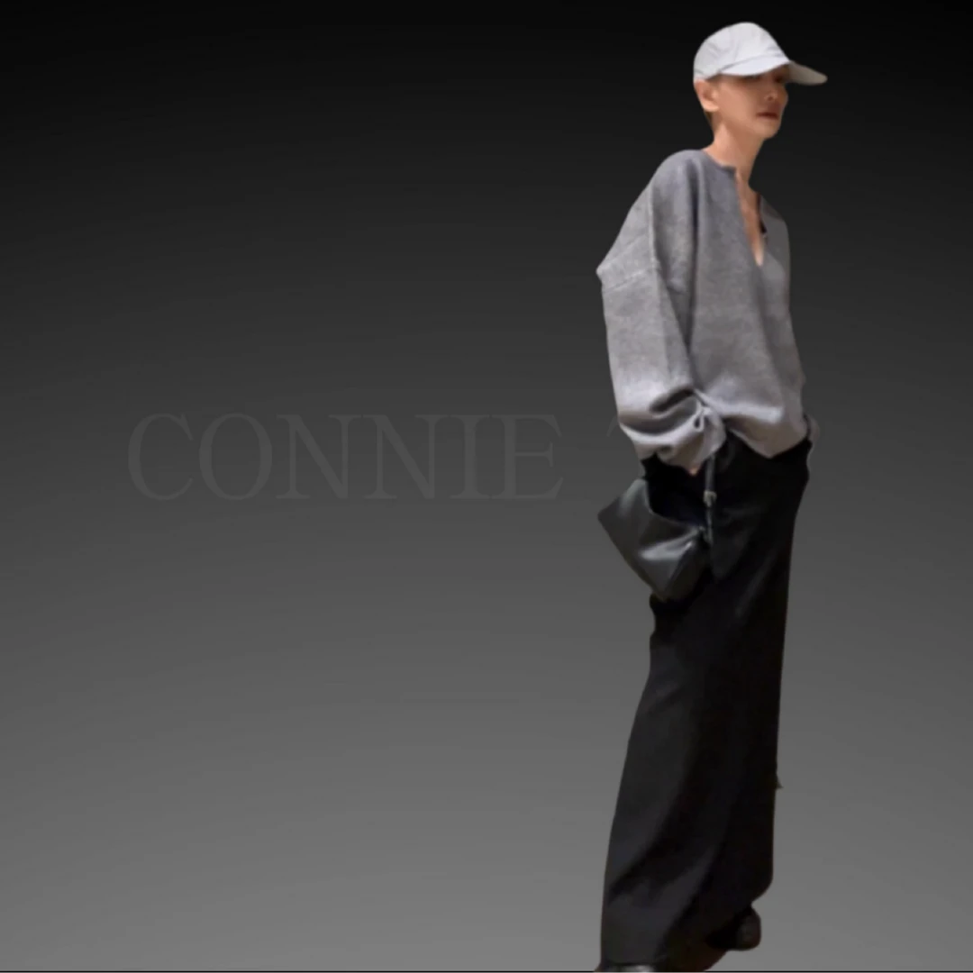 CONNIE TIN 【手速捡漏福利】 V领慵懒毛衣