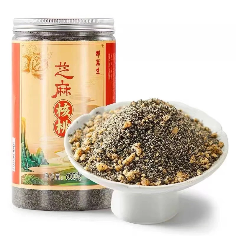 邵万生上海芝麻核桃粉现磨黑芝麻核桃粉即食早餐黑芝麻核桃粉600g