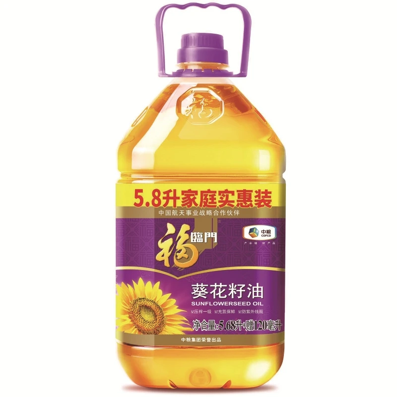 福临门压榨一级葵花籽油5.68L/瓶