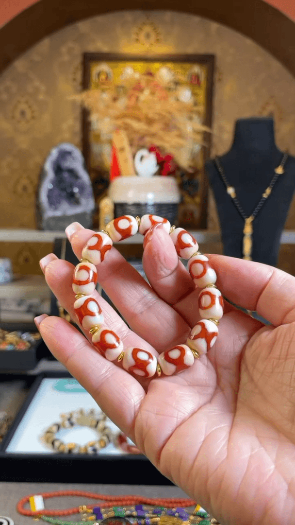 【闪购商品】玛瑙/玉髓手串多样性发货未镶嵌红肉坛三阵手串