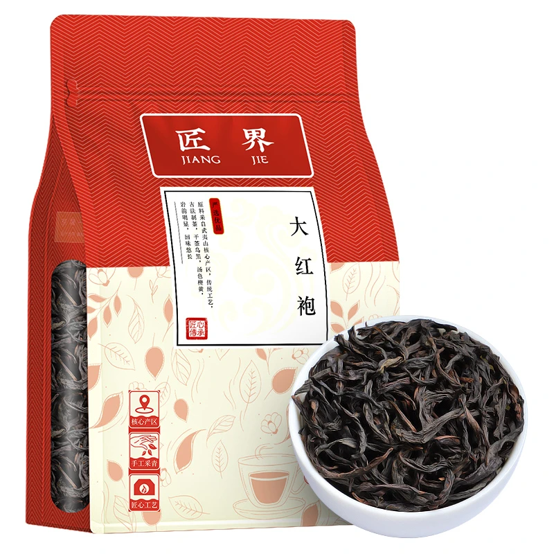 匠界大红袍乌龙茶茶叶武夷岩茶浓香型大红袍袋装150g/袋