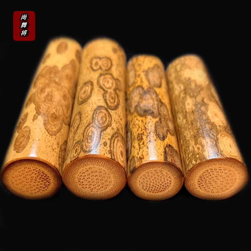 实心斑竹手把件精致手工艺