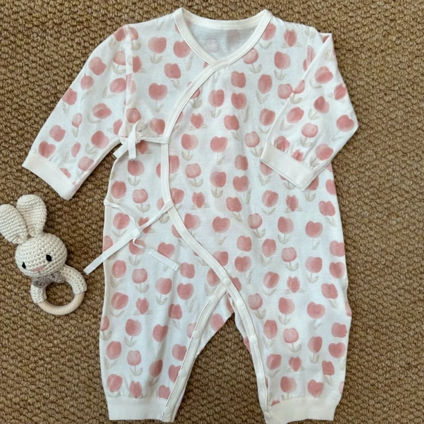 【5折捡漏款】娃丽比新生儿纯棉长袖连体衣