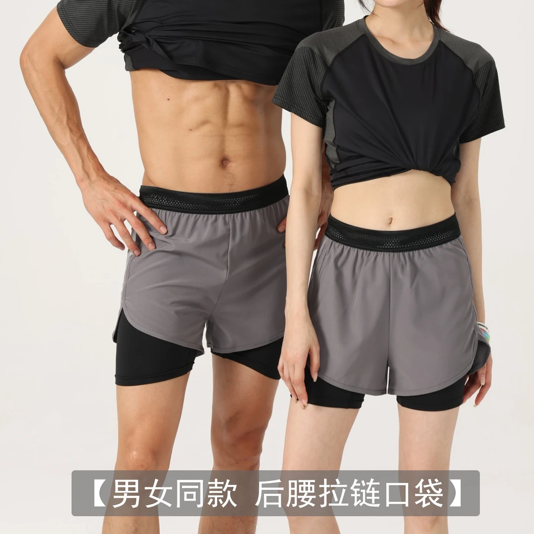 【男女同款 拉链口袋】可放手机跑步运动短裤宽松速干透气防走光
