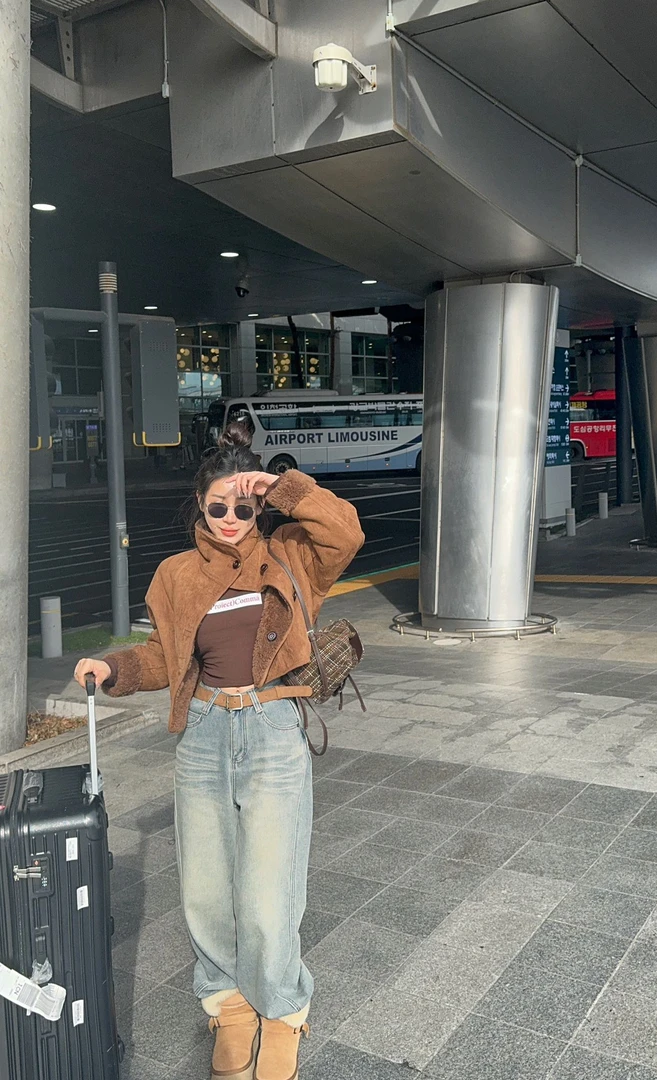 LIN-【复古美拉德】两面穿羊羔毛外套