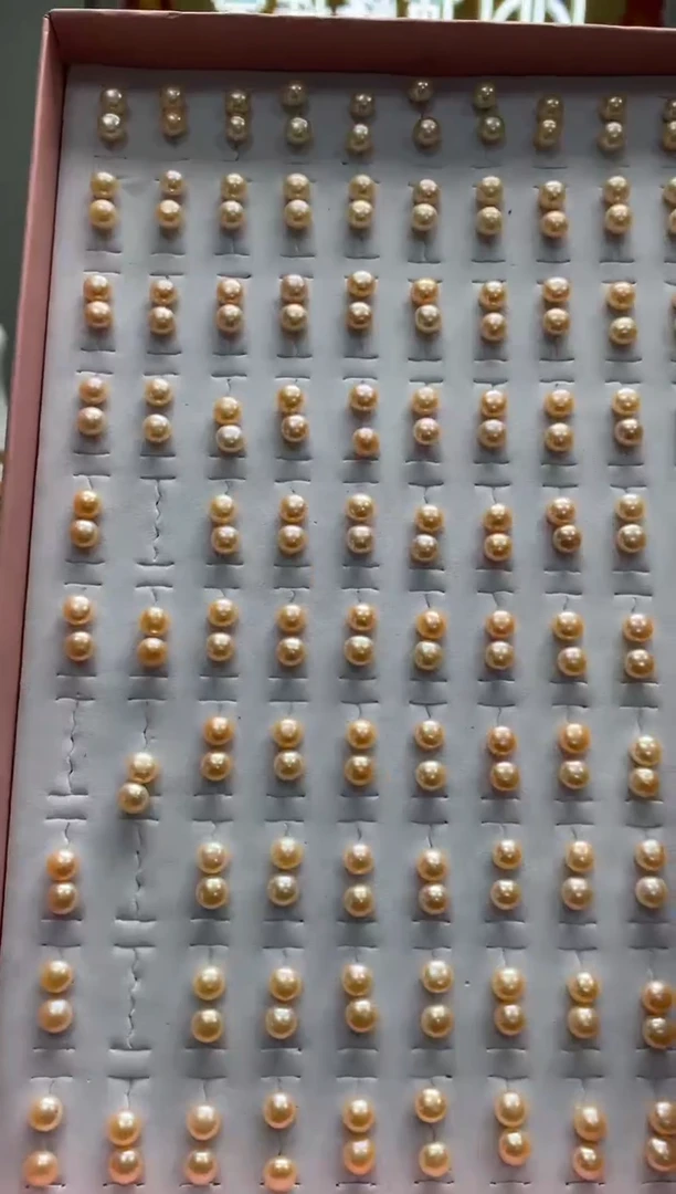 【闪购商品】淡水珍珠耳饰银S925镶嵌耳钉 多样性发1件
