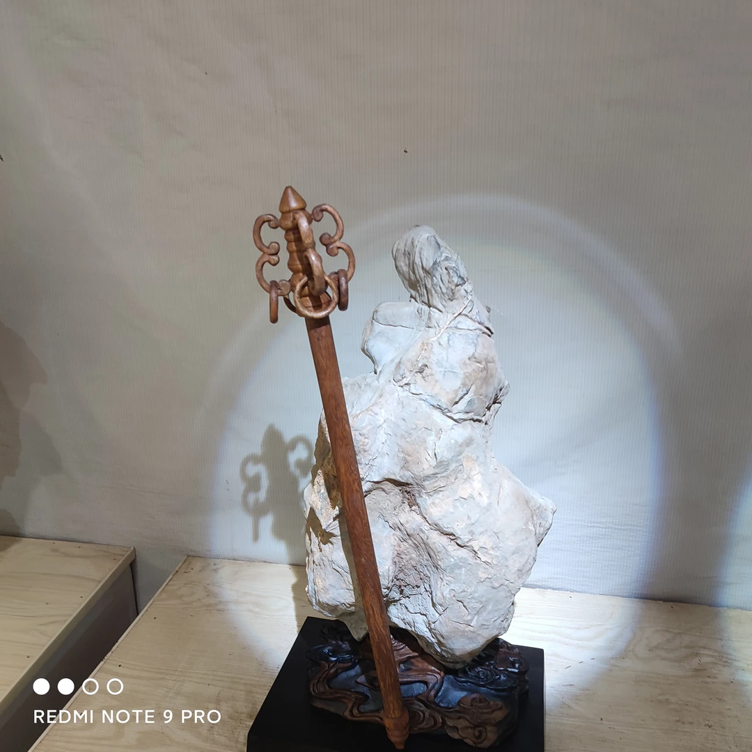 欣赏石灵璧奇石桌面工艺品老物件雕刻创意不包邮