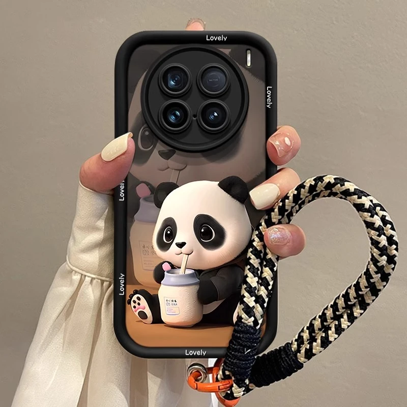 喝奶熊猫适用vivox100s手机壳x100ultra新款x90硅胶x80女款vivox1