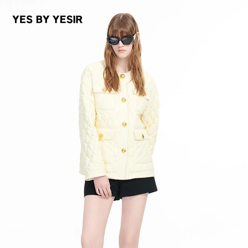 叶谦原创设计新款暖冬奶经典中长羽绒服