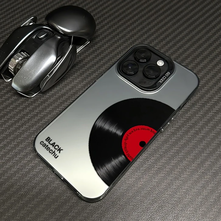 黑胶唱片苹果14promax手机壳iphone13高级感15pro网红12防摔11/xs