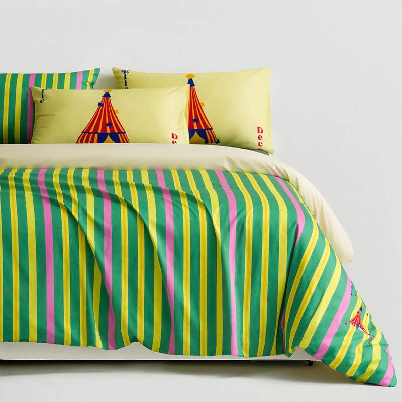 ELLE DECO 全棉长绒棉贡缎轻奢四件套塔拉奥丽娜设计师珍藏