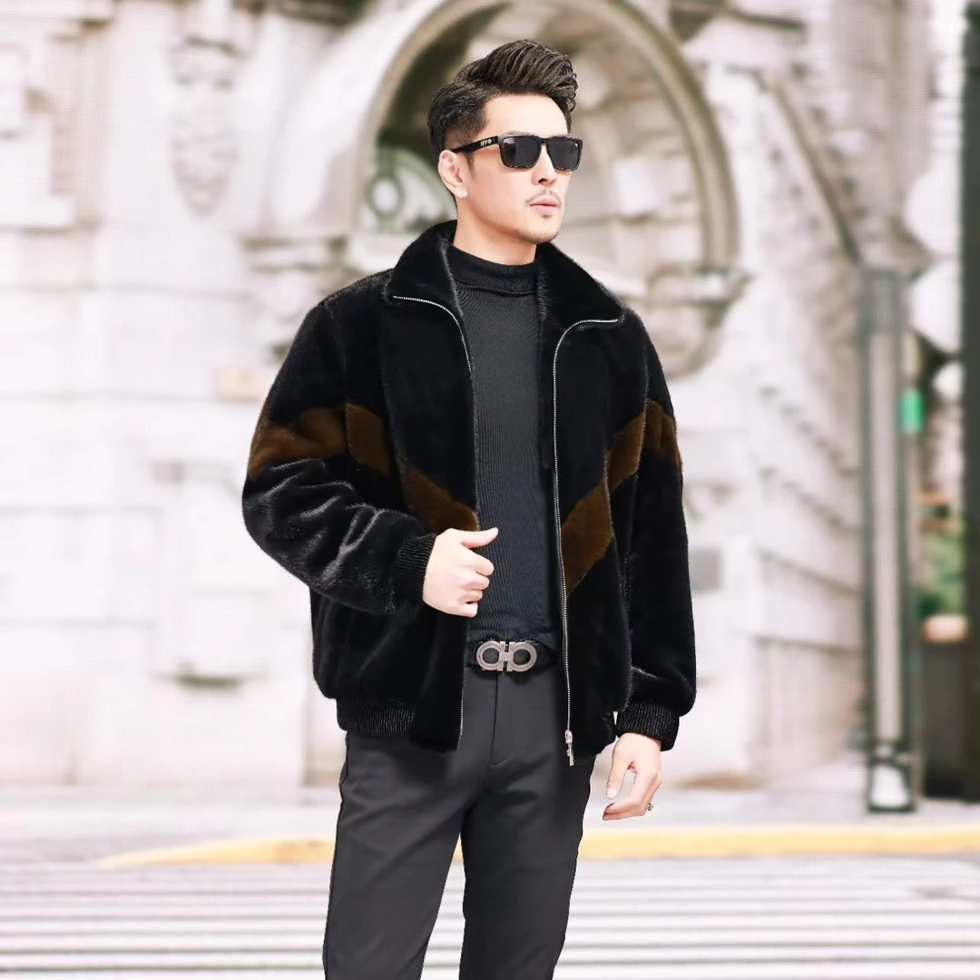 【超越专属】冬季貂绒爆款翻领妮子外套-A023