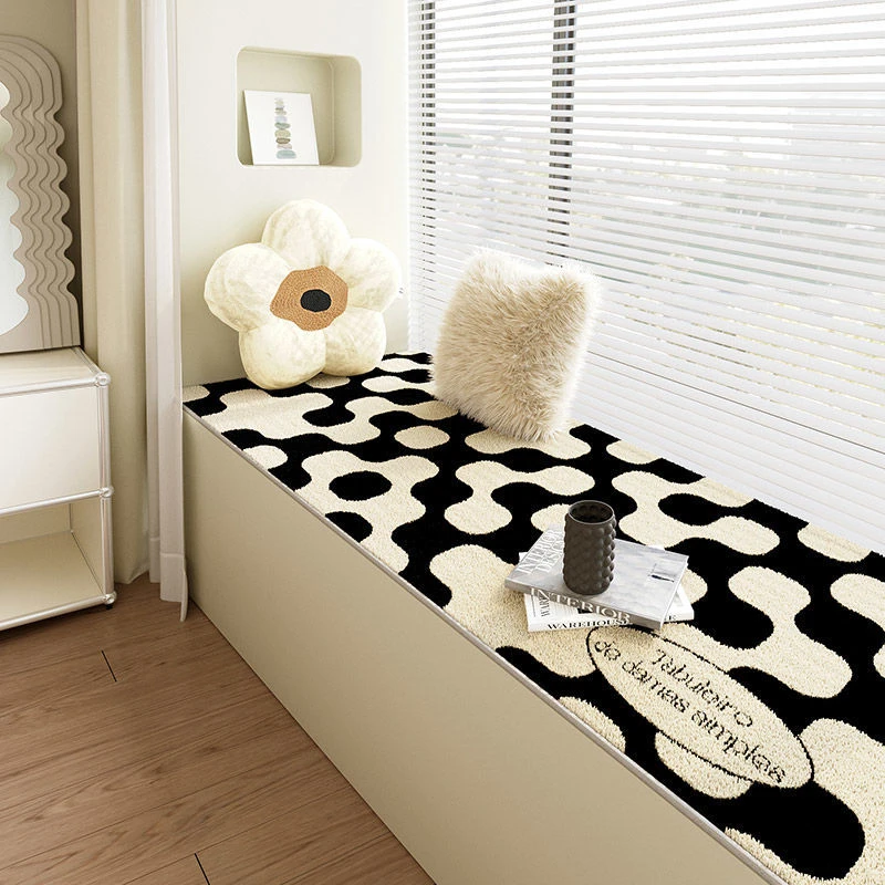 新疆包邮小红书同款飘窗垫阳台垫加厚家用卧室床边地毯沙发垫榻榻