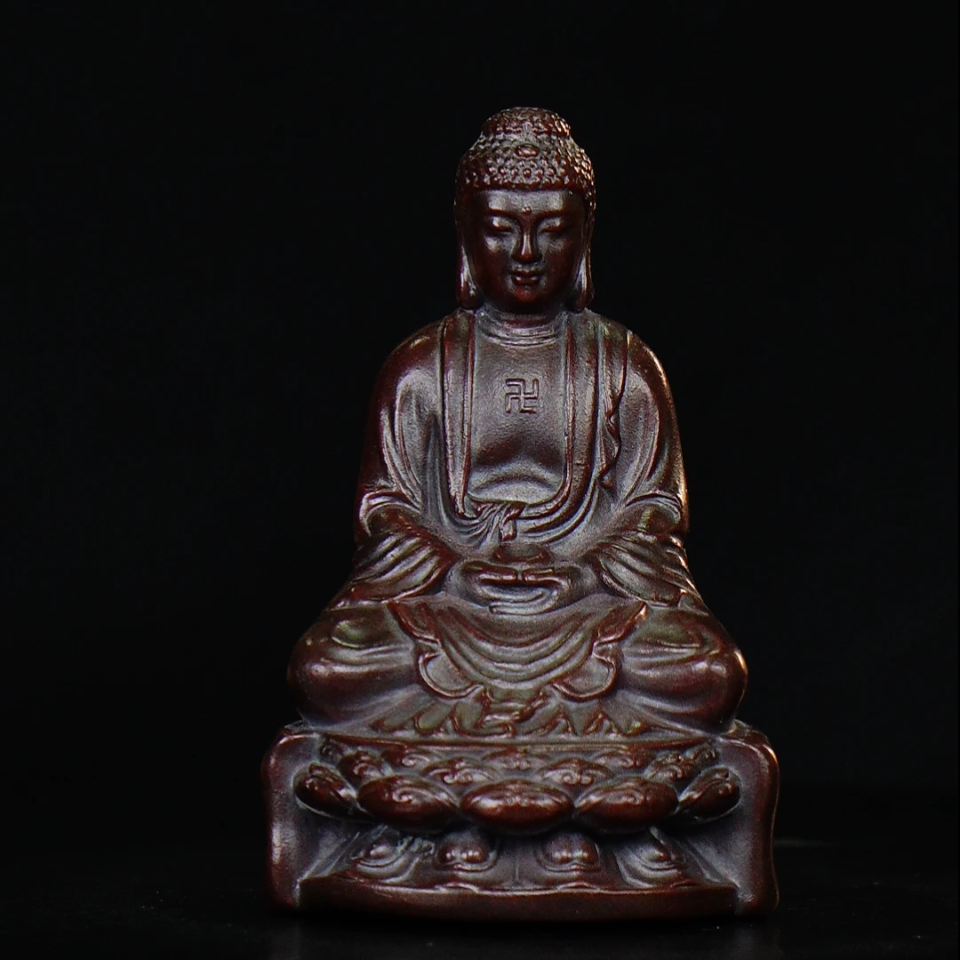 宜兴紫砂 紫  如来带底座