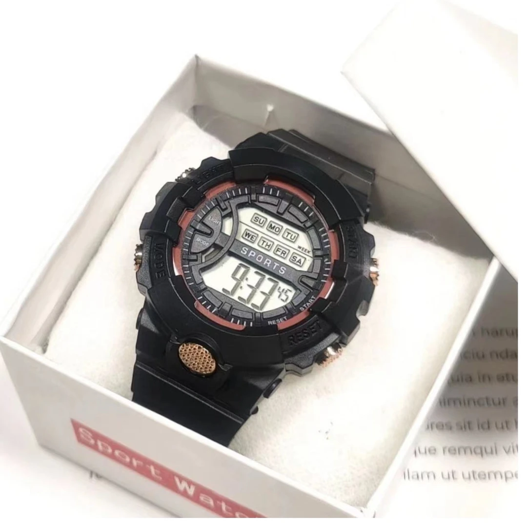 黑武士多功能运动ins风独角兽百搭电子表手环