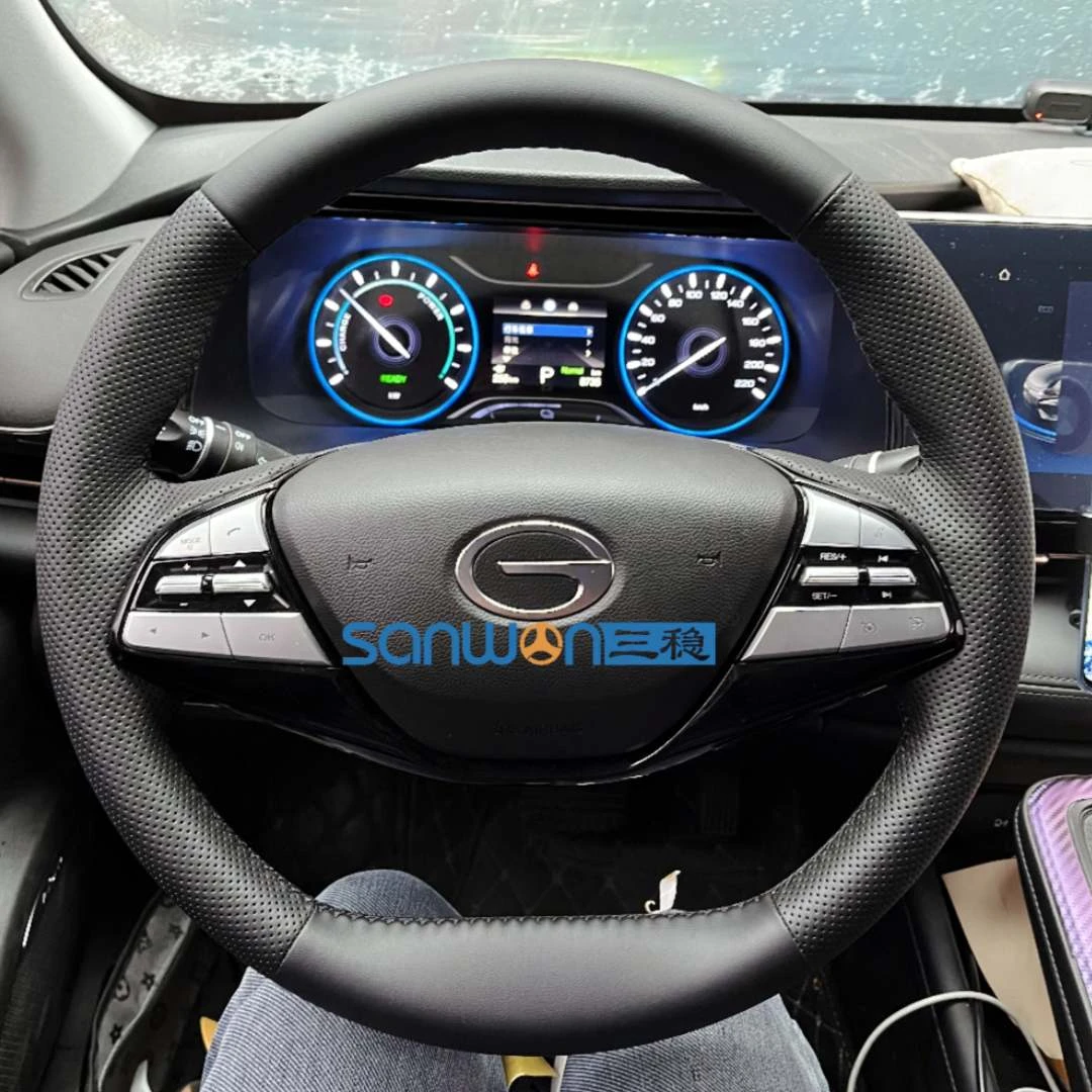 广汽传祺/埃安专车专用手缝方向盘套抗菌纳帕材质适用传奇埃安