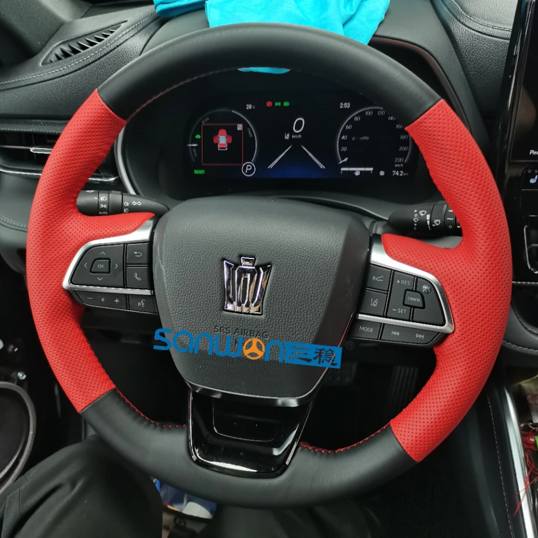 丰田22-24汉兰达/塞纳/格瑞维亚/陆放/专用手缝方向盘套
