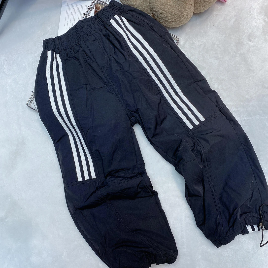 【潮牌裤子】中大童宽松卫裤2023冬季新款加绒儿童韩版休闲裤236129