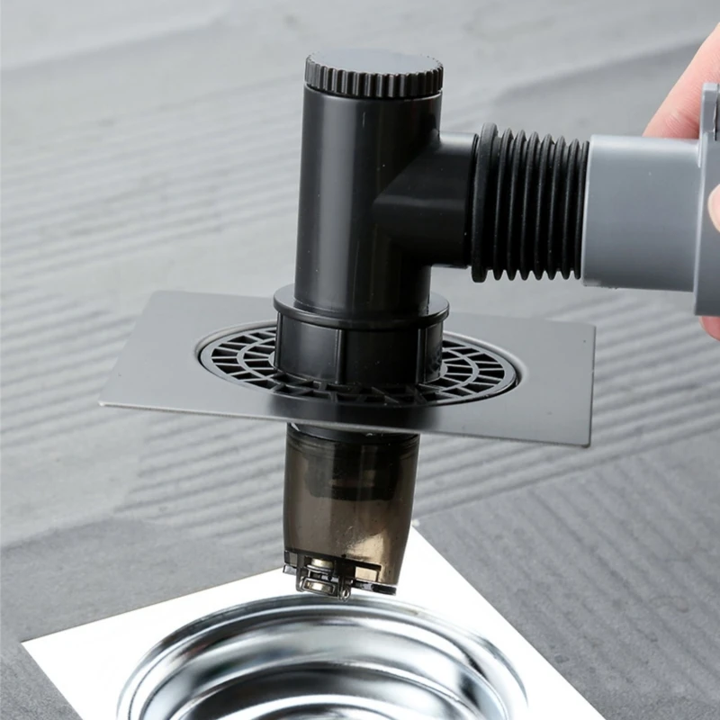 洗衣机排水管地漏专用三通卫生间下水道接头防溢防臭盖神器分流器