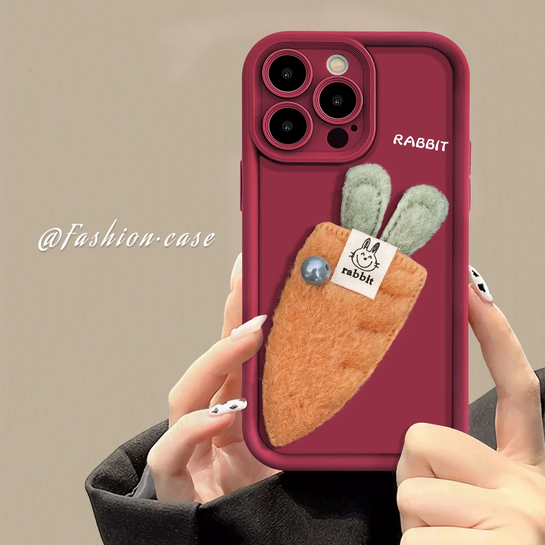 适用于苹果16华为OPPO小米VIVO创意高级胡萝卜LJ阶梯手机壳1F697