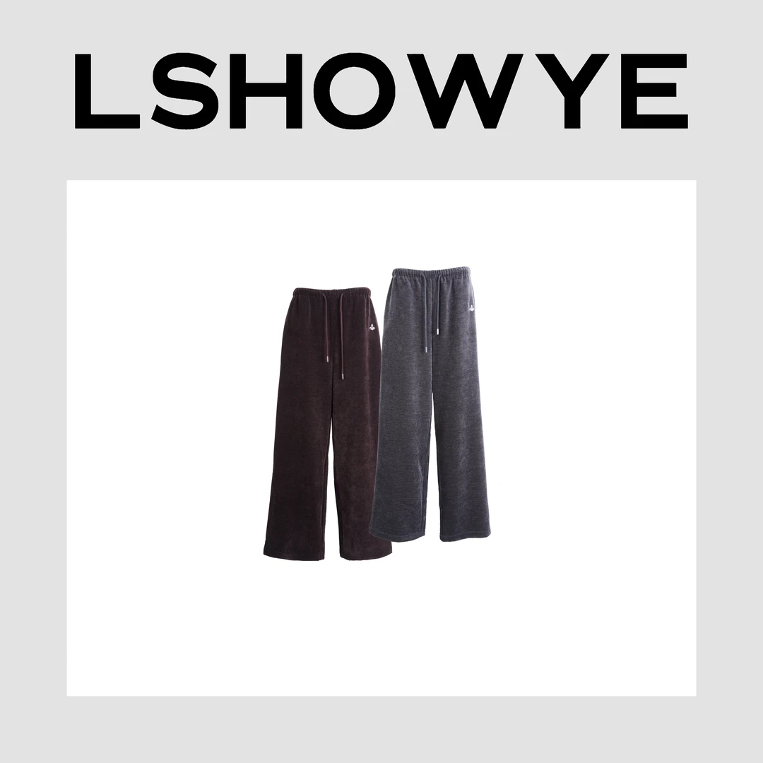 LSHOWYE｜双色宽松休闲舒适直筒运动裤  KZ1350