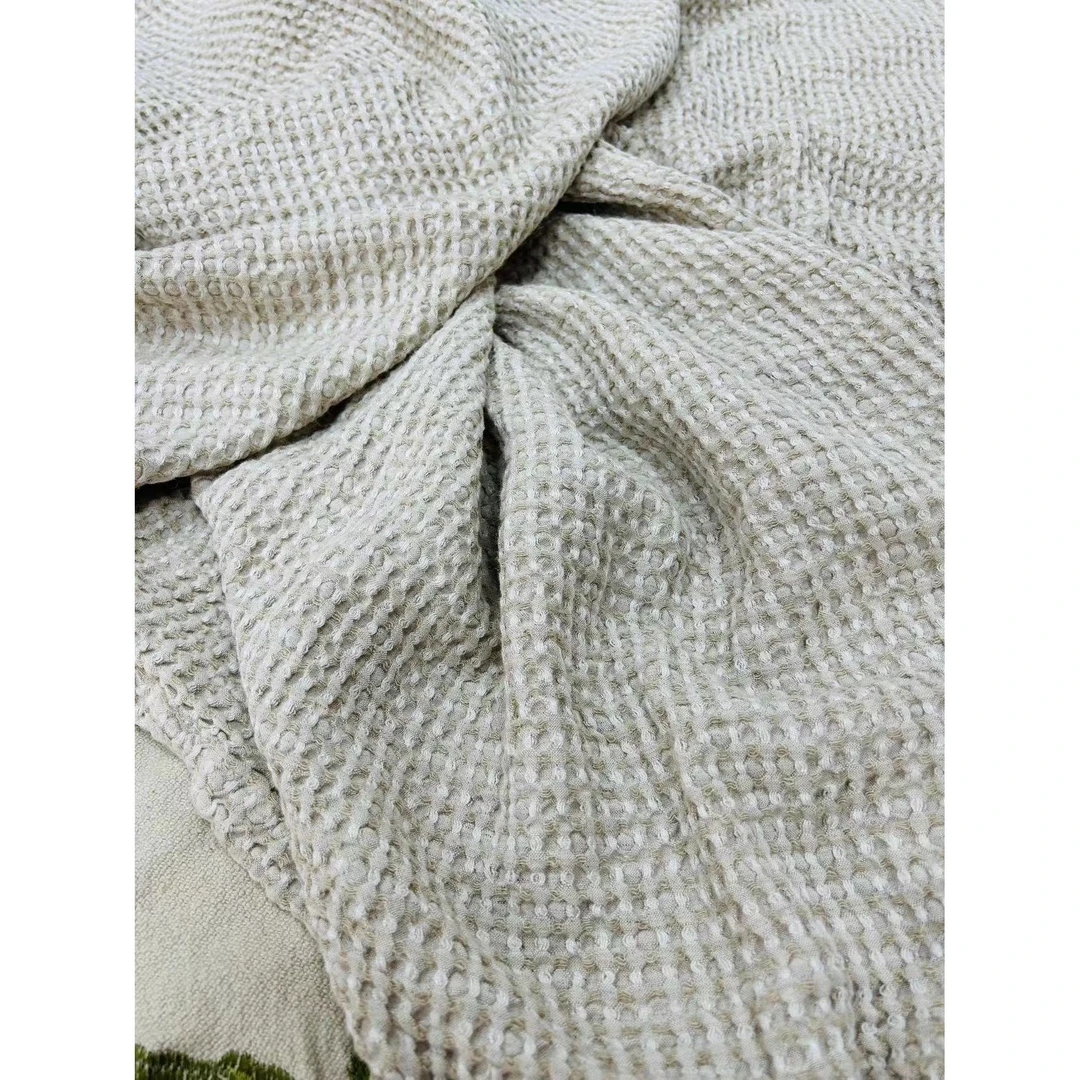 【凉感具足】~小蜂窝格柔暖舒适盖毯