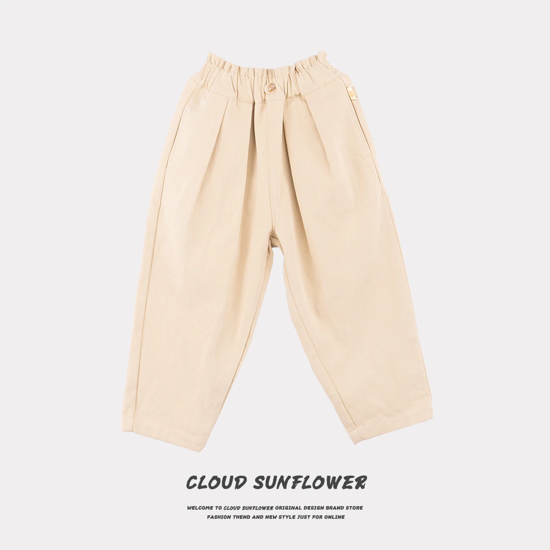 【云朵小葵】儿童纯色打揽原韩D百搭休闲裤1240055