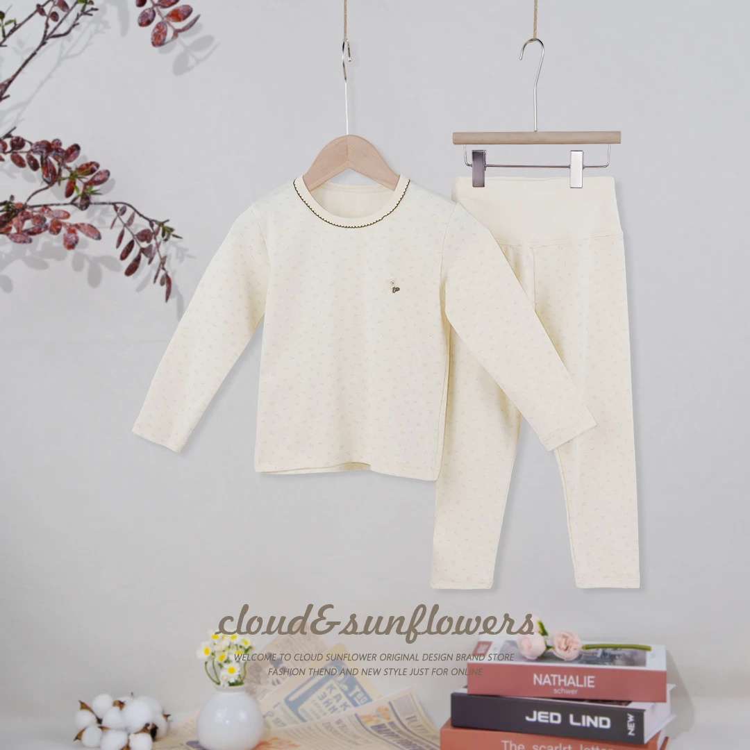 【云朵小葵】女童秋季休闲时尚满印小花朵家居服套装1112761