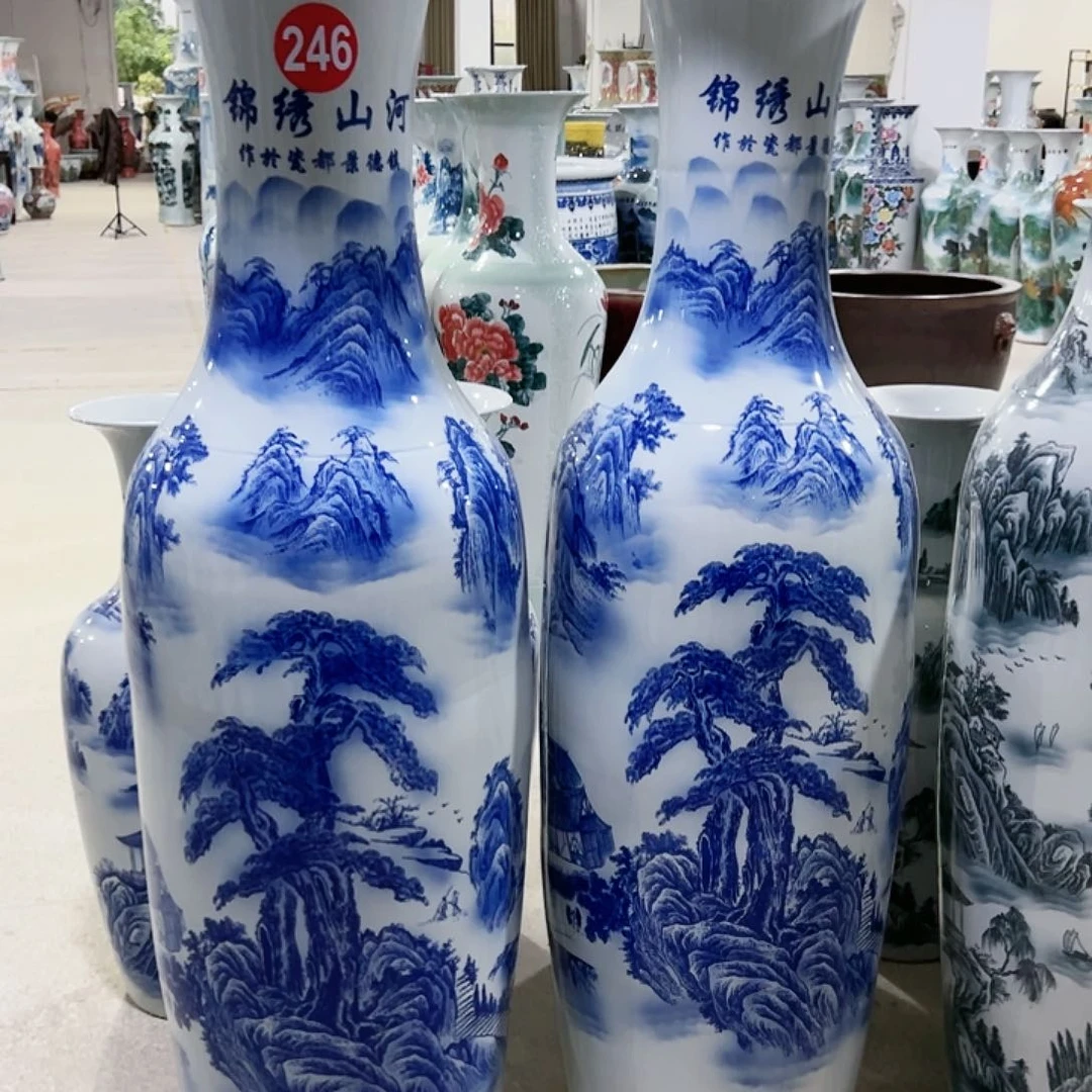 瓶用****手景德镇陶瓷大花瓶摆件