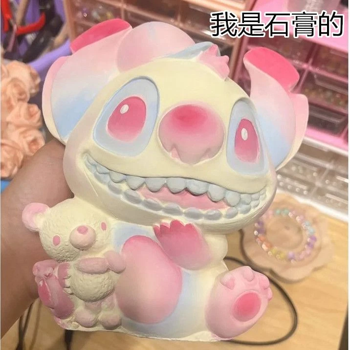 真石膏娃娃彩绘大号网红涂色儿童白胚手工diy涂鸦存钱罐史迪仔