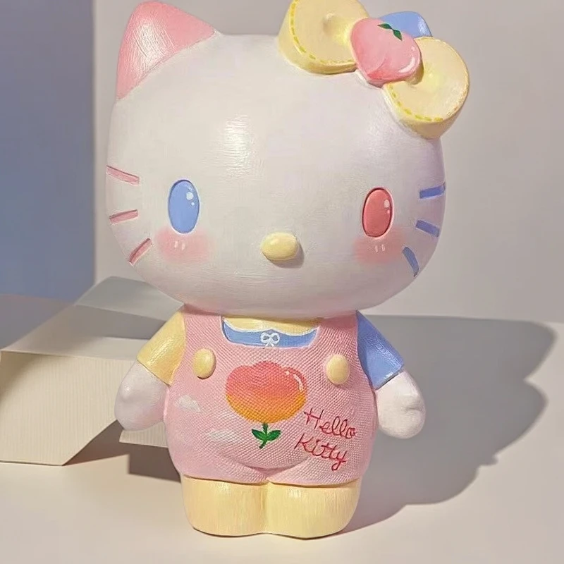 大号石膏娃娃涂色儿童创意白胚手工益智diy彩绘涂鸦存钱罐KT猫