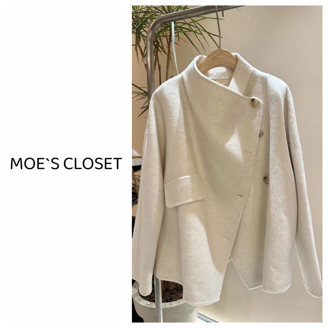 【年底大清仓NO退换】*西雅图* 韩系显瘦中长款绵羊毛双面手工大衣