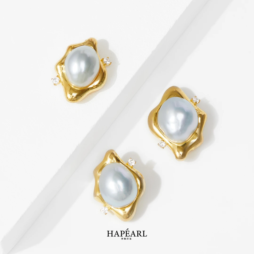 环佩玎当魔镜S925银澳白天然海水巴洛克吊坠（多样性发一件）欧若风