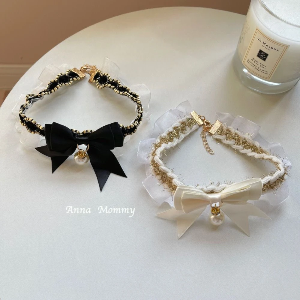 猫咪围脖狗狗领结小狗项圈公主风幼猫围巾可爱领巾公主风无声