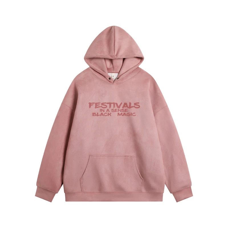 女生卫衣男士加绒加厚连帽秋冬款季重磅外套装高端高档潮牌上衣服