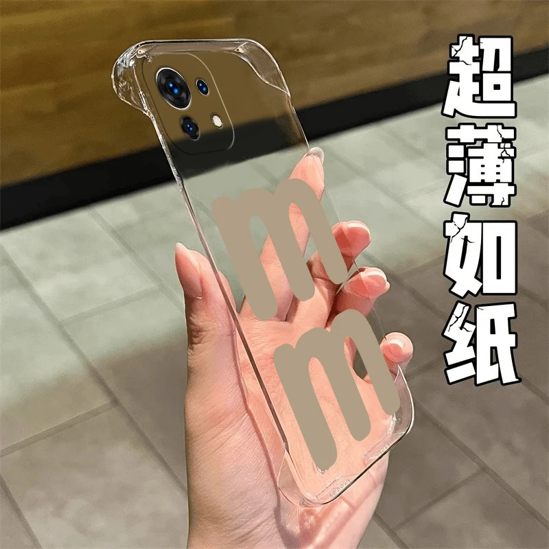 M记图案适用于小米11PRO手机壳新款11青春无边框PC壳11ultra高级