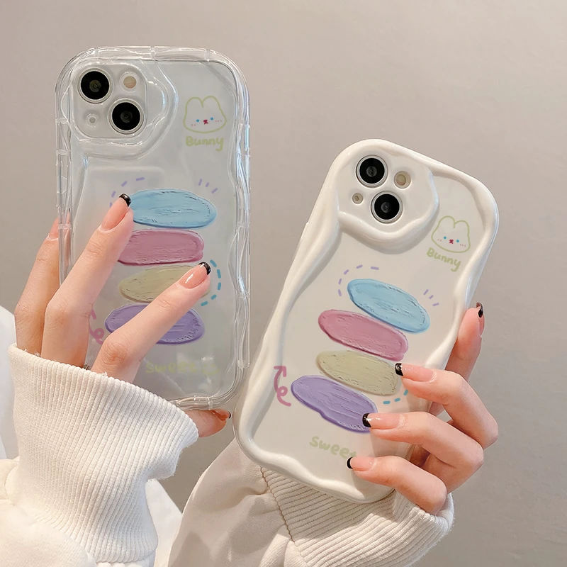 涂鸦小熊苹果15Plus手机壳13软壳iPhone14Pro/6/12防摔xs/xr/8p/7