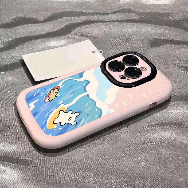 冲浪狗狗苹果15promax手机壳14iphone12/13新款11x软壳7/8p卡通6s