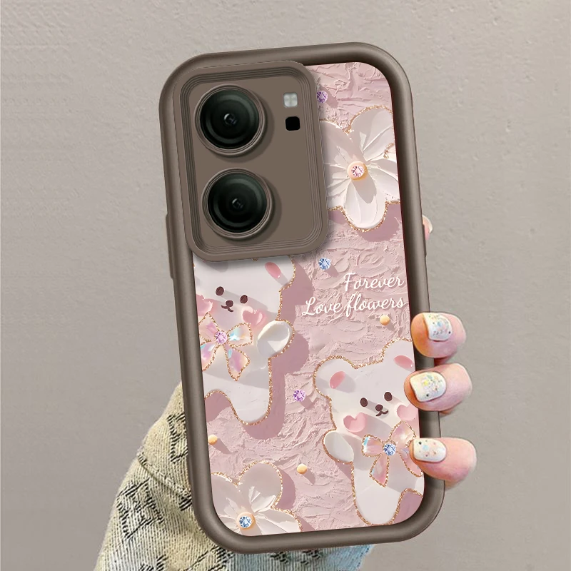 壳玛仕粉色小熊适用VIVOIQOONEO9手机壳9pro卡通IQOONEO 9s软高级