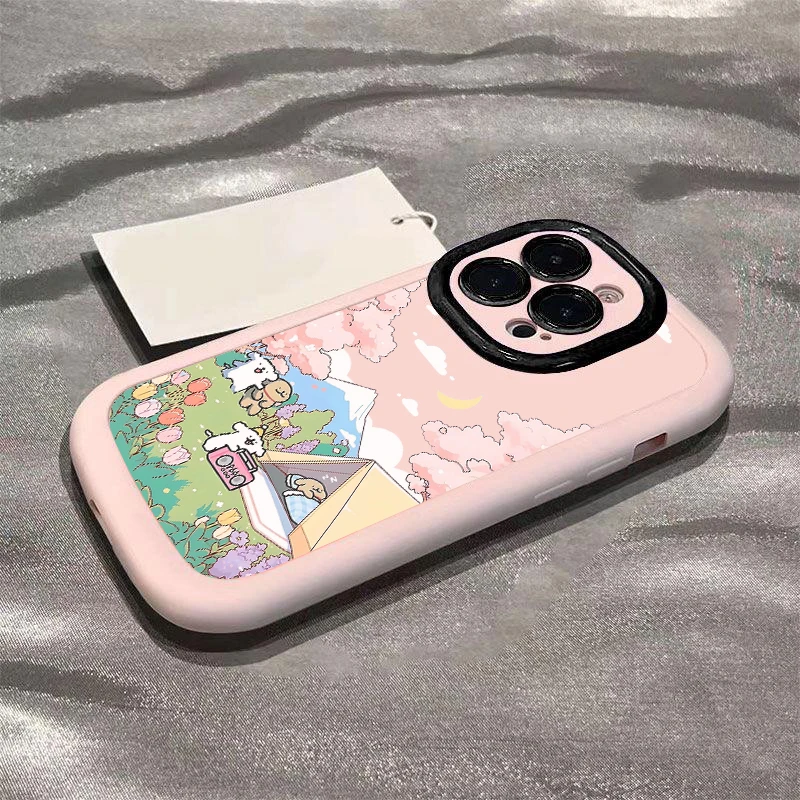 春日露营苹果15promax手机壳14iphone12/13新款11x软壳7/8p卡通6s