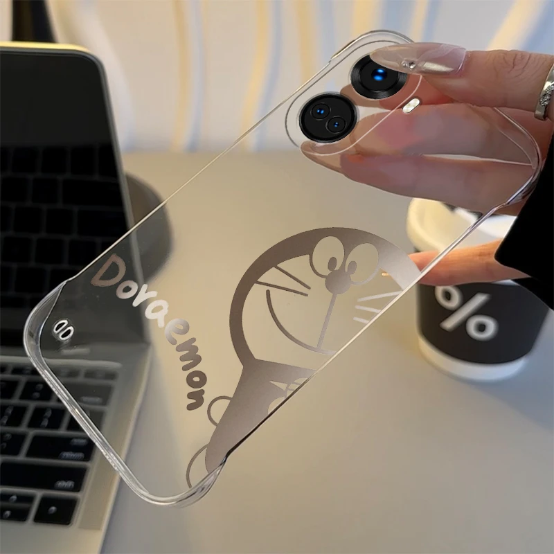 哆啦A梦适用于华为nova10手机壳新款10pro透明ins无边框PC壳10se