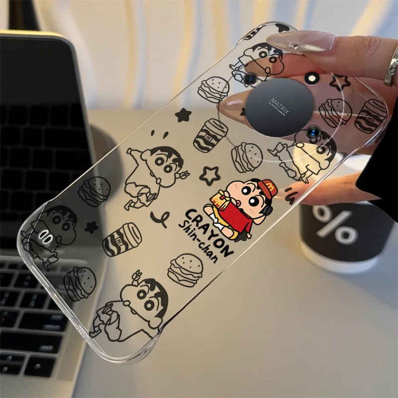 汉堡小新适用于荣耀X40手机壳新x30透明x20SE无边框PC壳X10/9XPRO