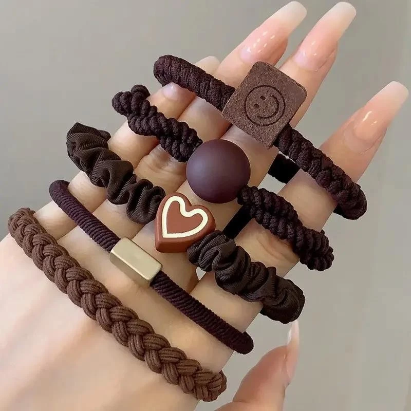 时尚头绳发饰高弹力耐用橡皮筋女扎头不伤发简约气质马尾发绳头饰