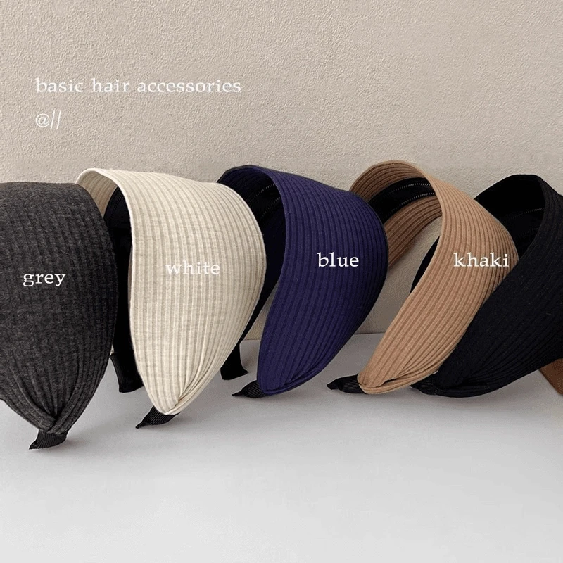 【优】易梦玲同款高颅顶复古纯色高级质感发箍运动发带宽边加宽头箍