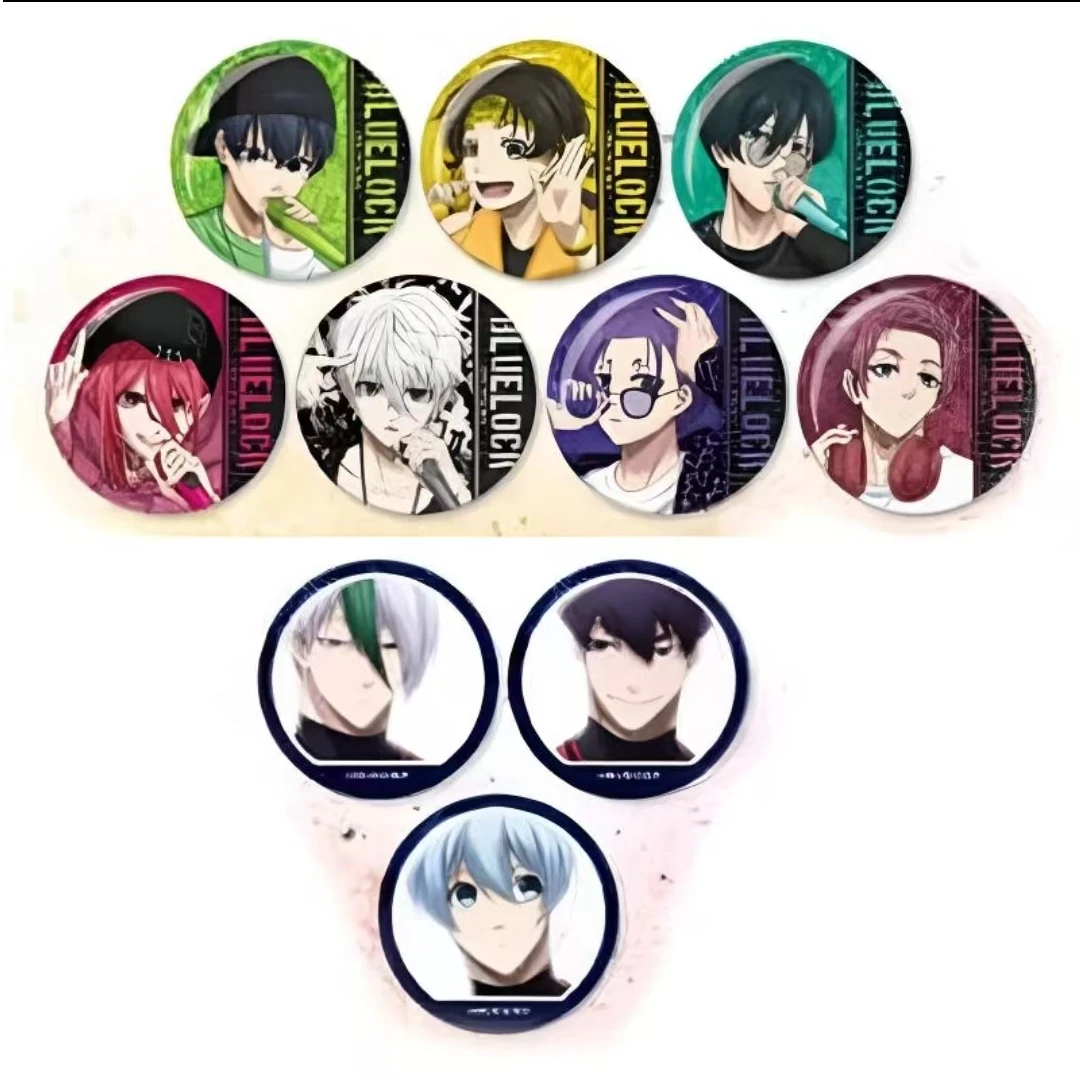 【现货】蓝锁 蓝色监狱卡拉OK铁人三弹吧唧徽章 盲盒代拆