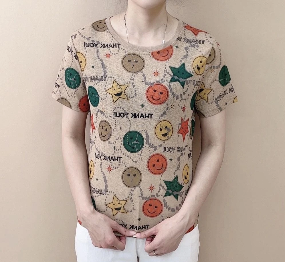 2024新款短袖百搭款小衫洋气时尚款上衣遮肉显瘦